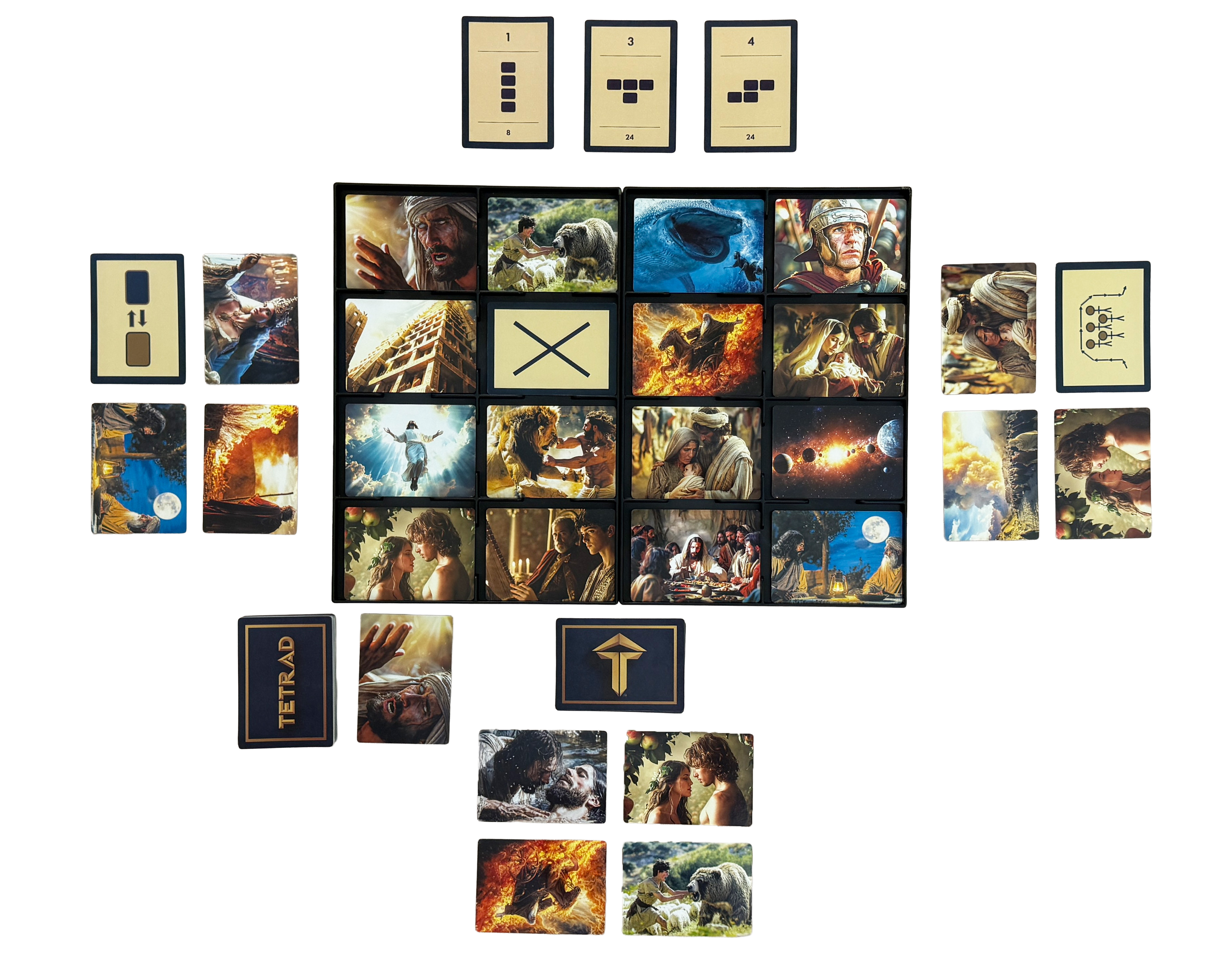 TETRAD 3-Player Gameplay in Action - Real game session showing strategic play