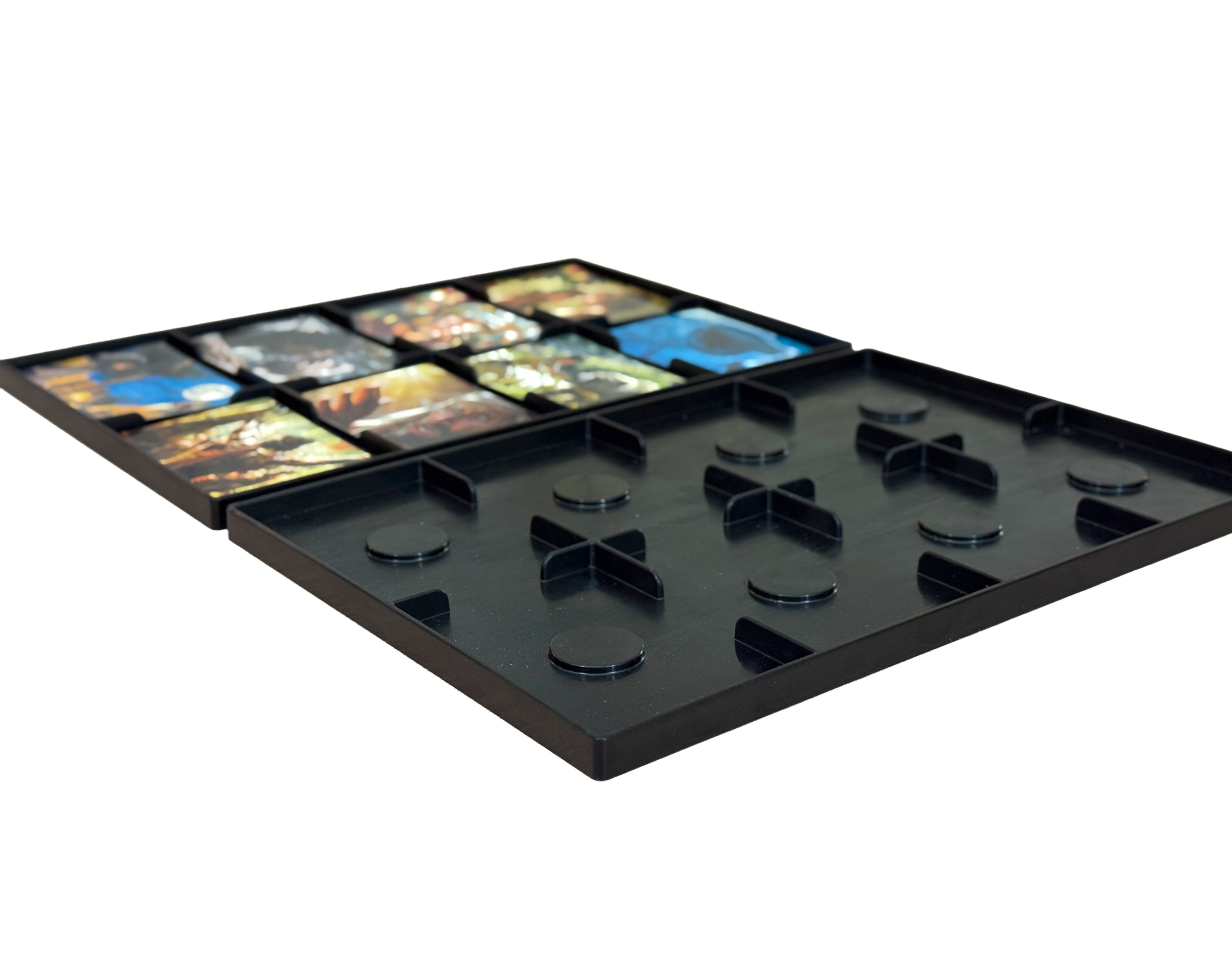 TETRAD Game Board with Pieces - Premium dual-panel board with biblical cards and game components