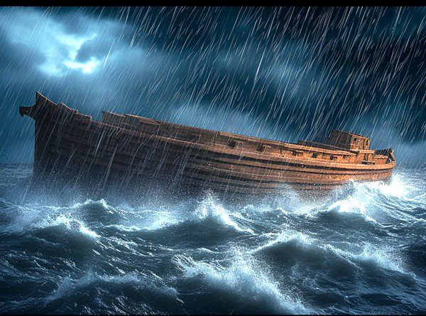 NOAH'S ARK DURING THE FLOOD