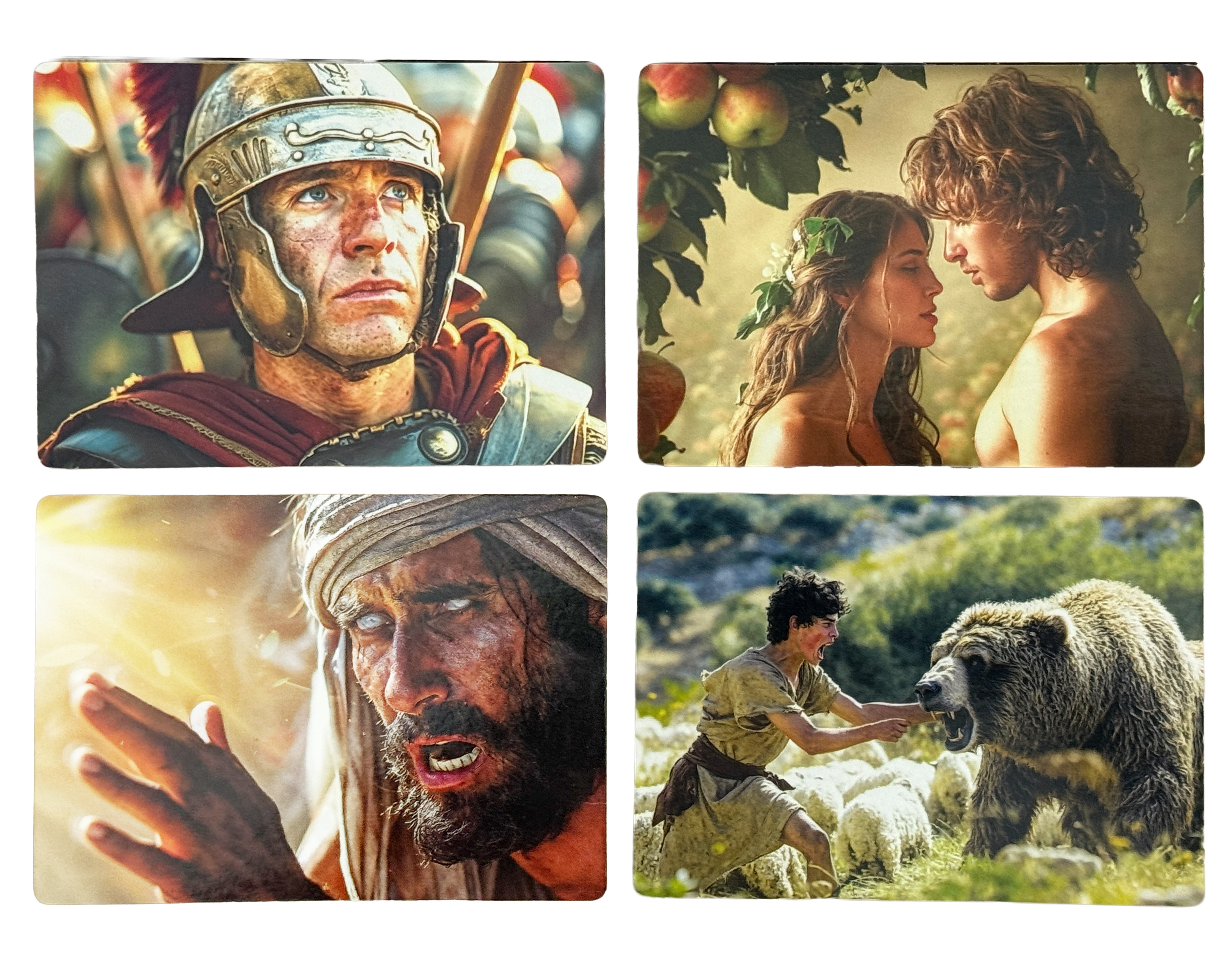 TETRAD Biblical Scenes - Classic artwork depicting iconic biblical moments and characters